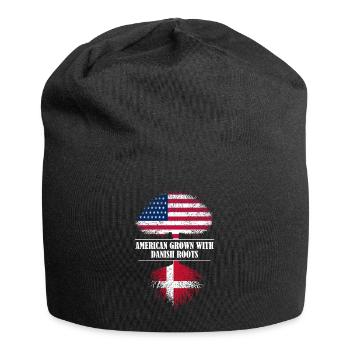 American grown with Danish roots Denmark - Jersey Beanie - black - Front