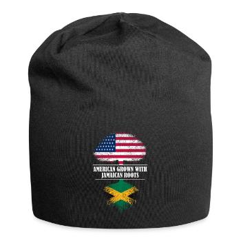American grown with Jamaican roots flag - Jersey-Beanie - Schwarz - Vorne