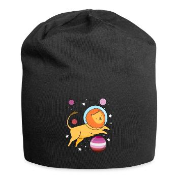 Löwe Astronaut Gay Bear Pride - Jersey-Beanie - Schwarz - Vorne