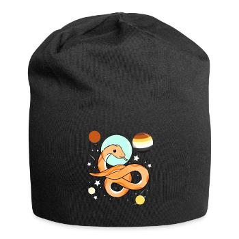 Schlange Astronaut Gay Bear Pride - Jersey-Beanie - Schwarz - Vorne