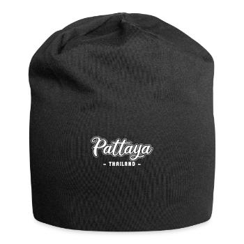 Vintage Urlaub Reise Pattaya Thailand Asien - Jersey-Beanie - Schwarz - Vorne