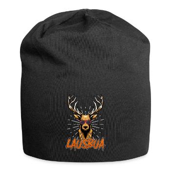 Trachten Shirt Hirsch Geweih Bayern Bier - Jersey-Beanie - Schwarz - Vorne