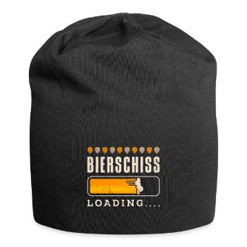 Bierschiss loading - Jersey-Beanie - Schwarz - Vorne
