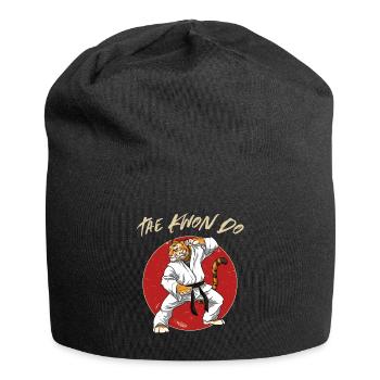 Taekwondo Tiger - TKD Koreanische Kampfsportarten - Jersey-Beanie - Schwarz - Vorne