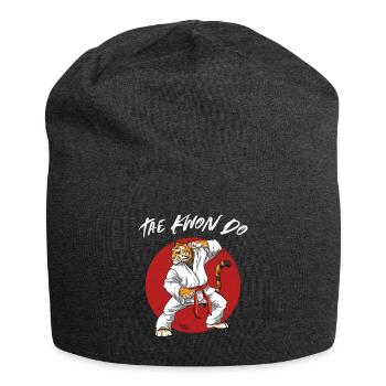 Lustiger Taekwondo-Tiger - TKD Koreanische - Jersey-Beanie - Anthrazit - Vorne