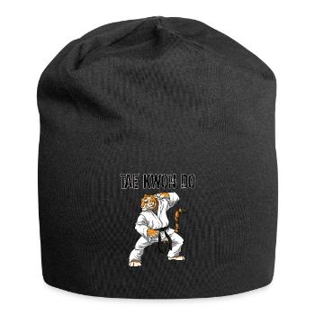 Taekwondo Tiger - TKD Kampfsport Tiger - Jersey-Beanie - Schwarz - Vorne