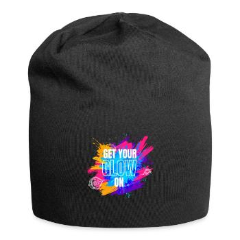 Get Your Glow On Festival EDM Music - Jersey Beanie - black - Front