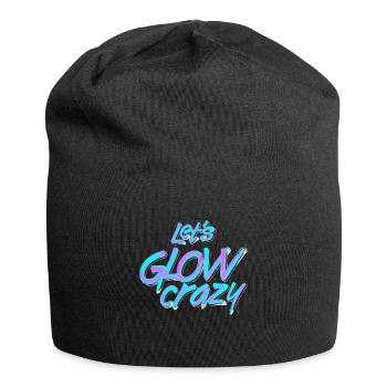 Lets Glow Crazy Festival EDM Music - Jersey Beanie - black - Front