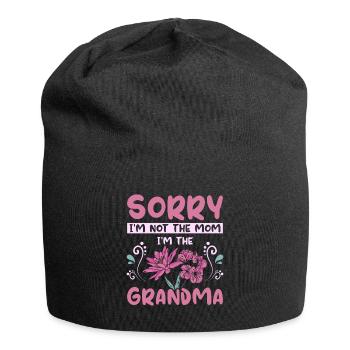 Je ne suis pas la maman je suis la grand-mère - Bonnet en jersey - noir - Devant