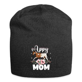 Appaloosa-Pferdekleidung Appaloosa-Mutter - Jersey-Beanie - Anthrazit - Vorne