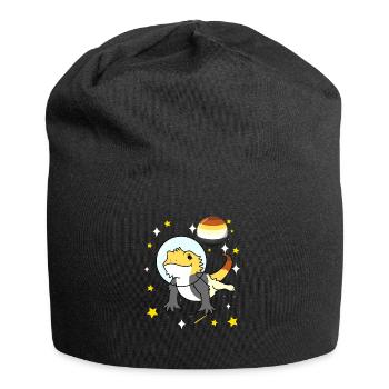 Bartagame im Weltraum Gay Bear - Jersey-Beanie - Schwarz - Vorne