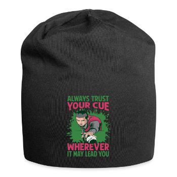 Always Trust Your Cue Wherever It May Lead You - P - Jersey Beanie - black - Front