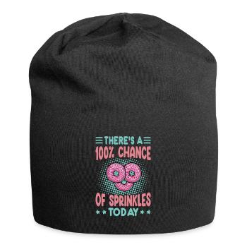 There’s A 100% Chance Of Sprinkles Today - Sweet D - Jersey-Beanie - Schwarz - Vorne