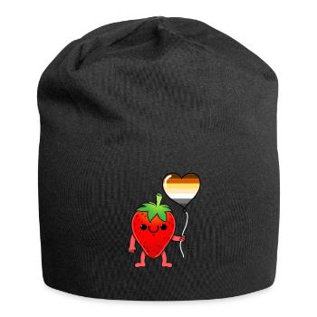 Erdbeer Herzballon Gay Bear - Jersey-Beanie - Schwarz - Vorne