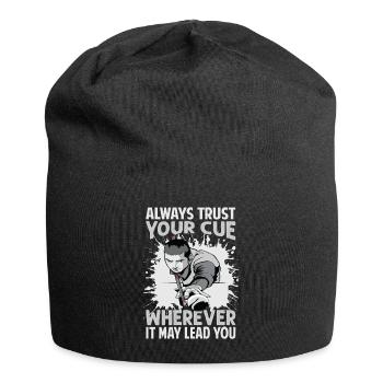 Always Trust Your Cue Wherever It May Lead You - P - Jersey Beanie - black - Front