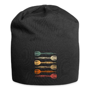 Dartbrett Vintag Darts Pfeile Darts Darts - Jersey-Beanie - Schwarz - Vorne