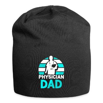 Docteur Père Médecine Médecin Profession médicale - Bonnet en jersey - noir - Devant