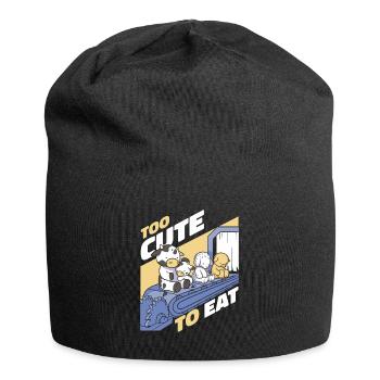 Vegetarian Vegan Veggie Vegetarian - Jersey Beanie - black - Front