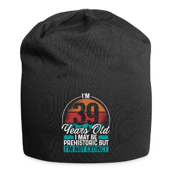 39 Idée d’anniversaire Hommes Anniversaires Drôle 39 ans - Bonnet en jersey - noir - Devant