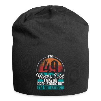 49 Birthday Idea Men Birthdays Funny 49 Year Old - Jersey-Beanie - Schwarz - Vorne