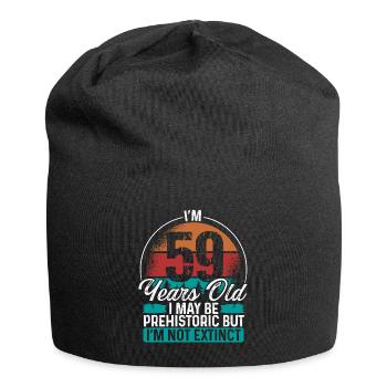 59 Birthday Idea Men Birthdays Funny 59 Year Old - Jersey Beanie - black - Front