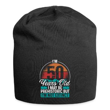 50 Birthday Idea Men Birthdays Funny 50 Year Old - Jersey-Beanie - Schwarz - Vorne