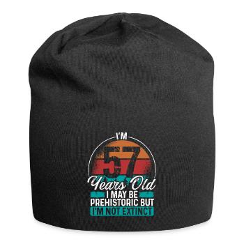 57 Birthday Idea Men Birthdays Funny 57 Year Old - Jersey Beanie - black - Front