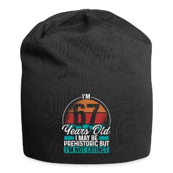 67 Birthday Idea Men Birthdays Funny 67 Year Old - Jersey-Beanie - Schwarz - Vorne
