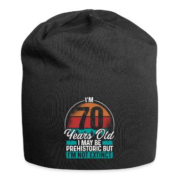 70 Birthday Idea Men Birthdays Funny 70 Year Old - Jersey-Beanie - Schwarz - Vorne