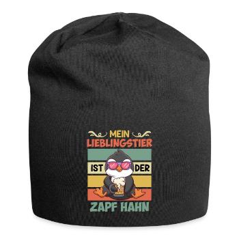 Mein Lieblingstier ist der Zapfhahn Männer Bier - Jersey-Beanie - Schwarz - Vorne