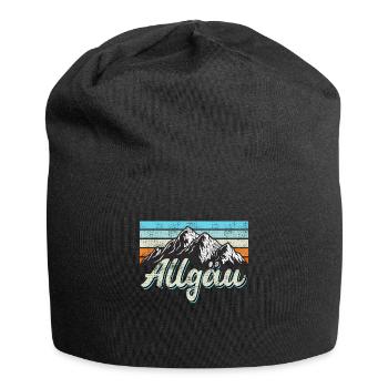 Allgäu - Jersey-Beanie - Schwarz - Vorne