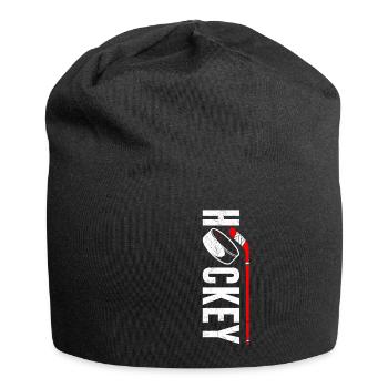 Bâtons de hockey sur glace - Bonnet en jersey - noir - Devant