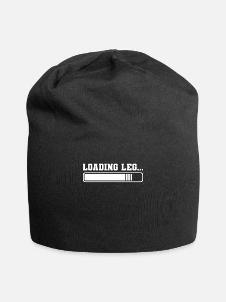 Loading Leg Amputee Amputation Surgery Survivor - Jersey Beanie - black