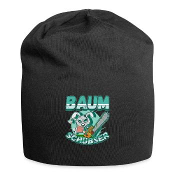Baumschubser Forstwirt Geschenk Holzfäller - Jersey-Beanie - Schwarz - Vorne