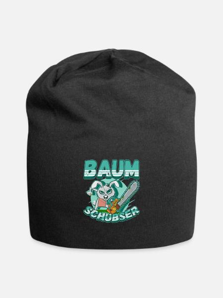 Baumschubser Forstwirt Geschenk Holzfäller - Jersey-Beanie - Schwarz