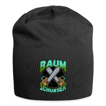 Baumschubser Forstwirt Geschenk Holzfäller - Jersey-Beanie - Schwarz - Vorne