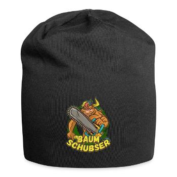 Baumschubser Forstwirt Geschenk Holzfäller - Jersey-Beanie - Schwarz - Vorne