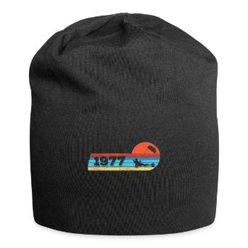 Kite-Strand-Segler né en 1977 Anniversaire - Bonnet en jersey - noir - Devant