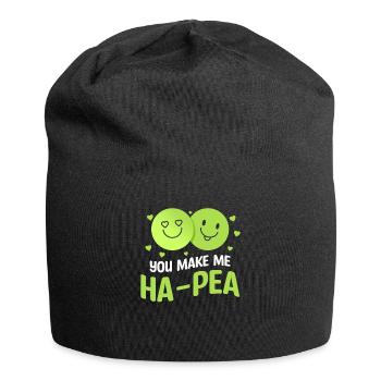 You Make Me Ha-Pea Wedding Proposal Marriage Bride - Jersey Beanie - black - Front