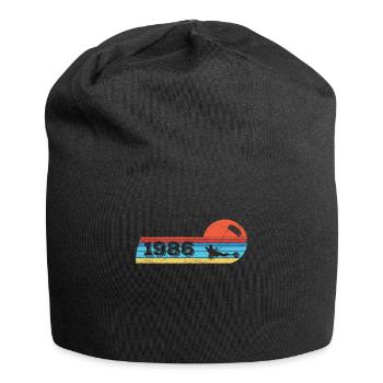 Kite-Strand-Segler Jahrgang 1986 Geburtstag - Jersey-Beanie - Schwarz - Vorne
