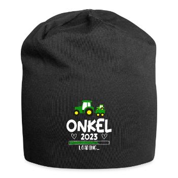 Onkel 2023 Loading Schwangerschaft - Jersey-Beanie - Schwarz - Vorne