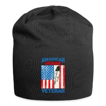 Native American Indian Indigenous Pride History - Jersey-Beanie - Schwarz - Vorne