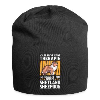 Ich brauche nur meinen Shetland Sheepdog - Jersey-Beanie - Schwarz - Vorne