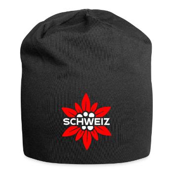 Gentiane suisse - Bonnet en jersey - noir - Devant
