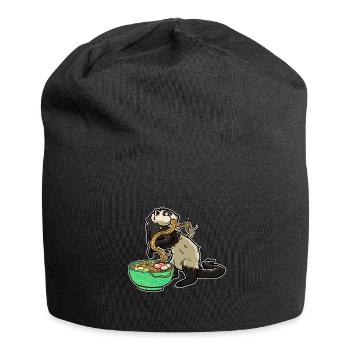 Japanische Nudelsuppe Ramen Kawaii Miso Suppe - Jersey-Beanie - Schwarz - Vorne