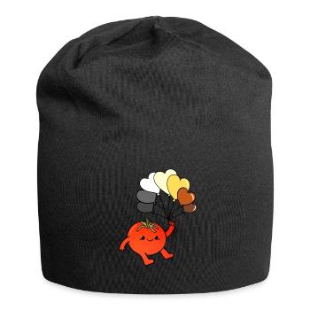 Tomate Herzballon Gay Bear Pride - Jersey-Beanie - Schwarz - Vorne