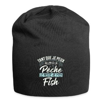 Pêche Humour Le Reste Je M'en Fish Cadeau Pêcheur - Bonnet en jersey - noir - Devant