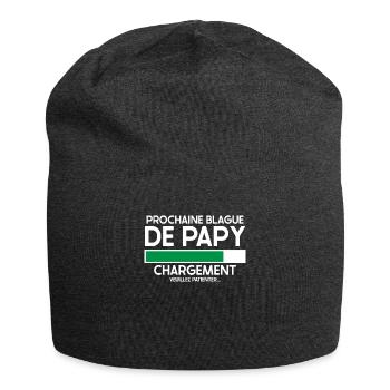 Prochaine Blague De Papy Humour Cadeau - Bonnet en jersey - charbon - Devant
