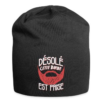 Cette Barbe Est Prise Cadeau Barbu Humour Couple - Bonnet en jersey - noir - Devant