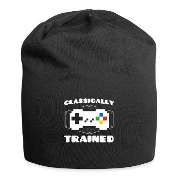 Zocken Gamer Retro Gamer Videospiele Geschenk - Jersey-Beanie - Schwarz - Vorne